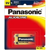Panasonic  9V Alkaline Battery 1 Pack